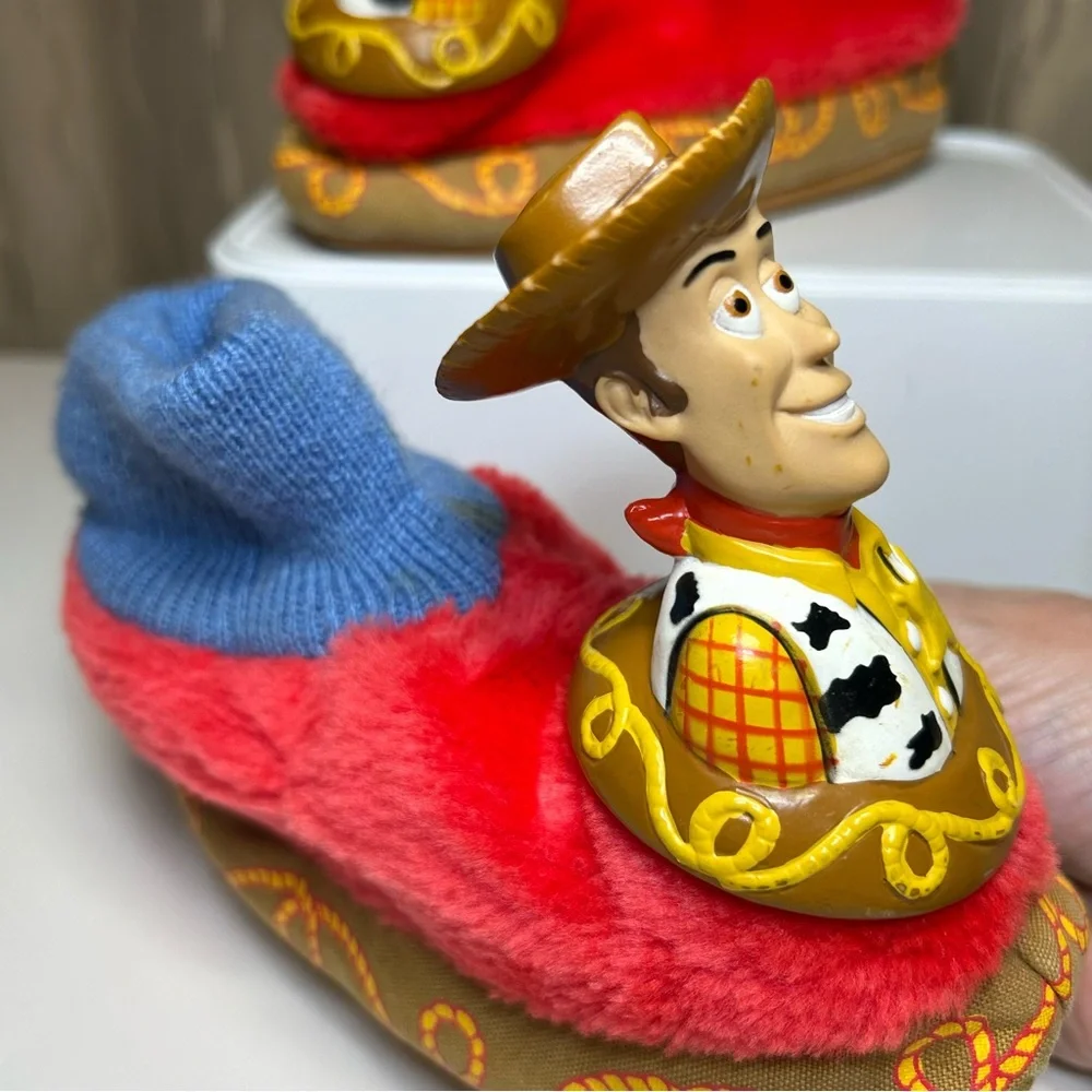 Vintage Disney Toy Story Hard Face Woody Toddler XL 11-12 Red Blue Brown